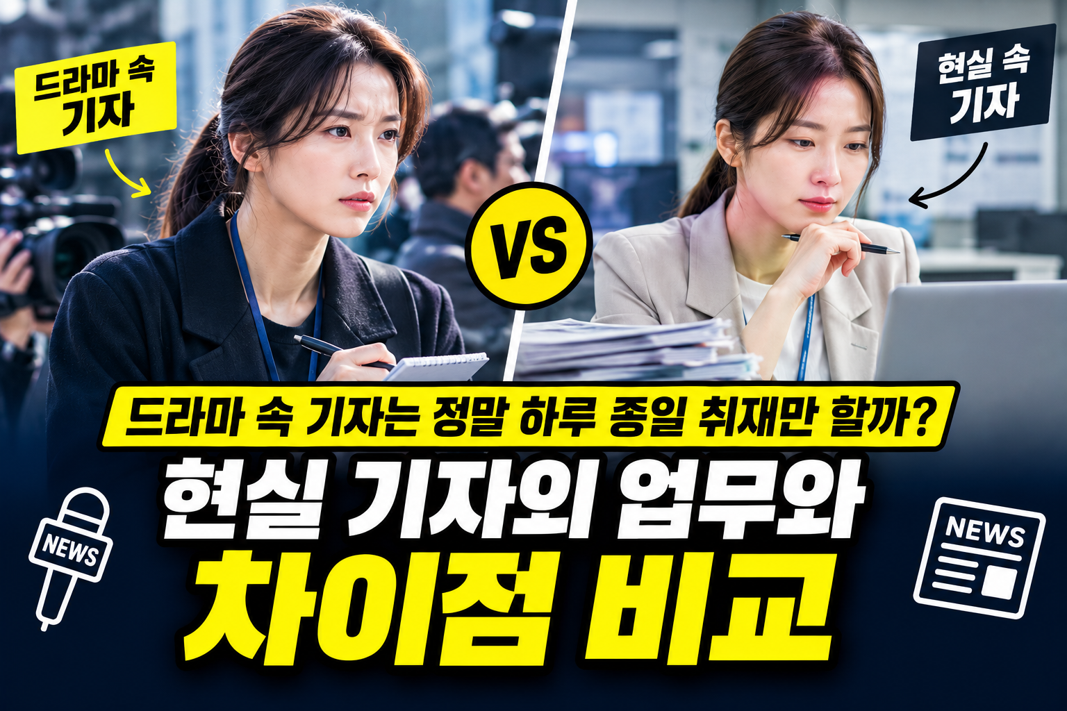 현실 기자의 차이점 비교 썸네일