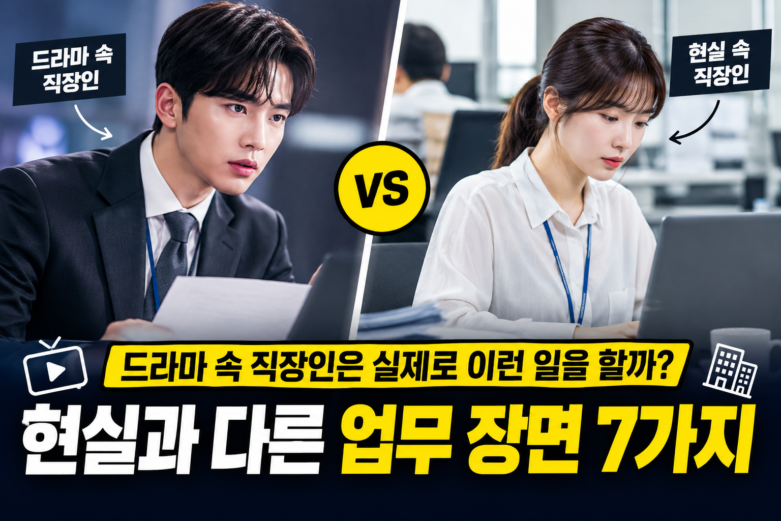 현실과 다른 업무장면 7가지 썸네일