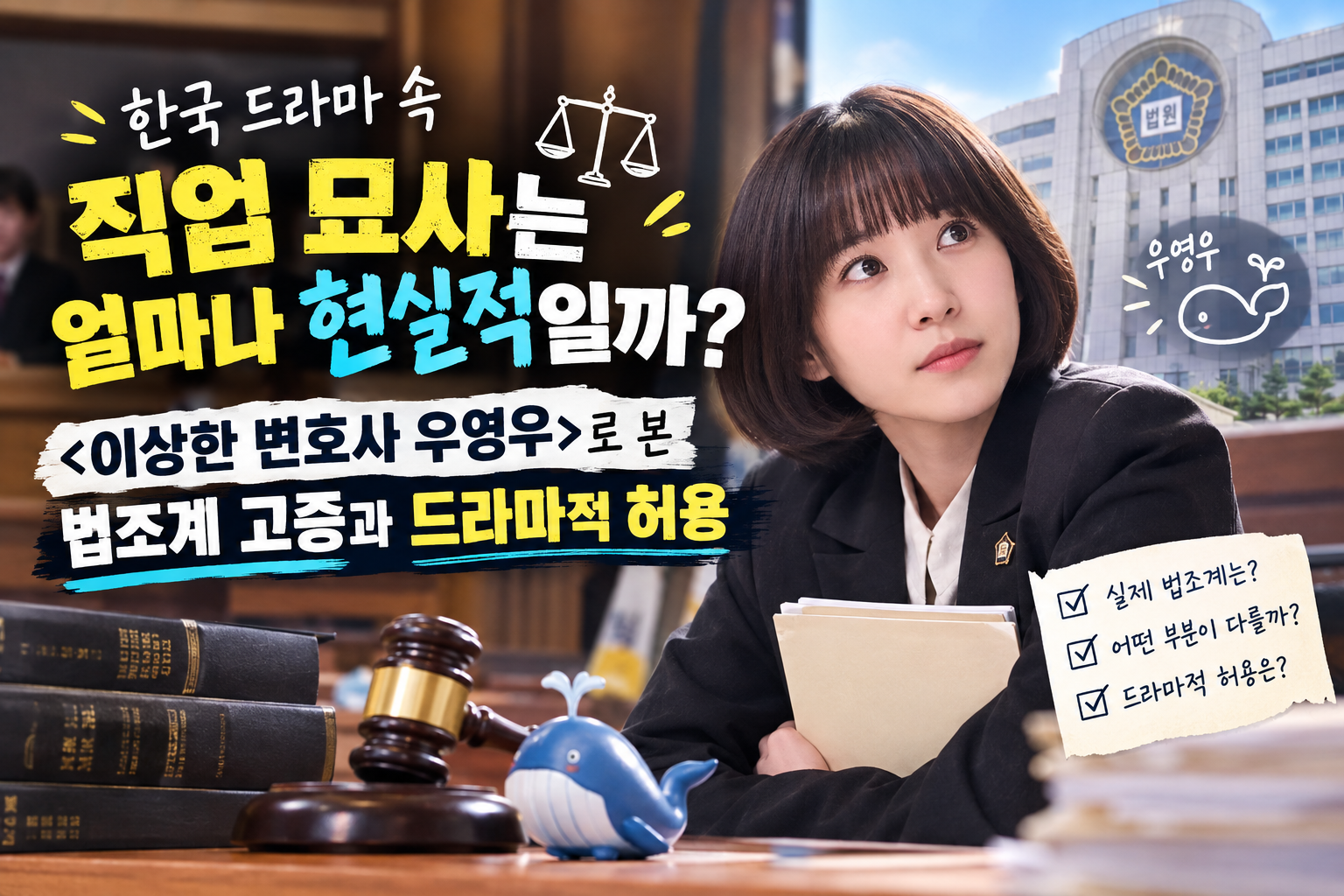 드라마 속 직업 묘사는 얼마나 현실적일까 "이상한 변호사 우영우"에 관한 썸네일