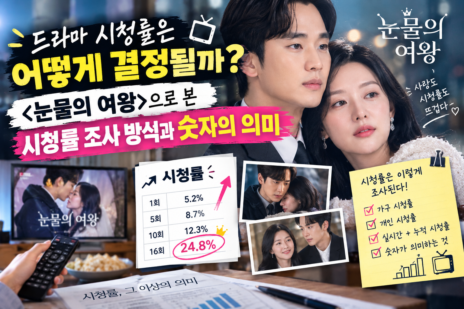 드라마 시청률에 관한 "눈물의 여왕" 썸네일