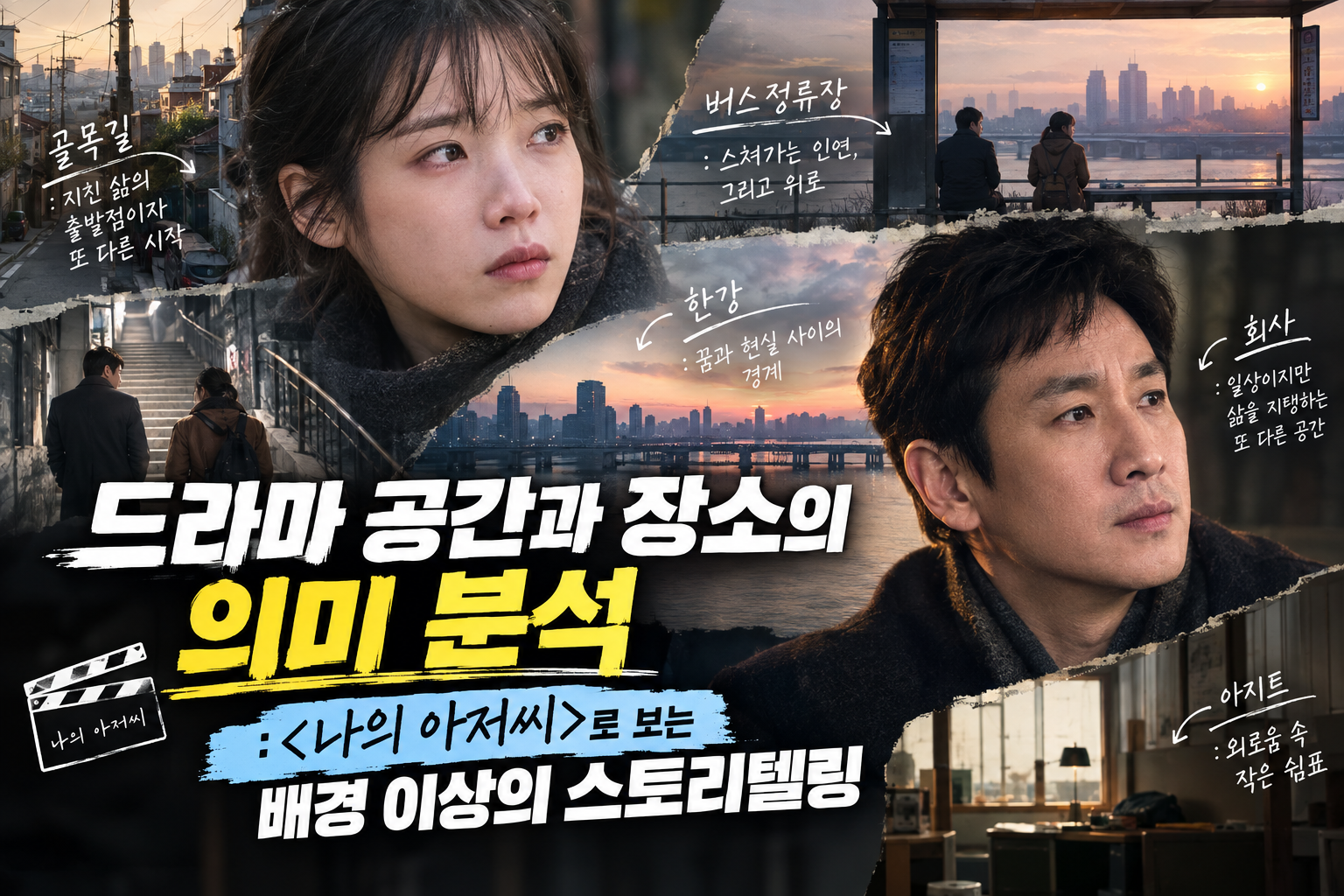 드라마 공관과 장소의 의미분석 "나의 아저씨"에 관한 썸네일