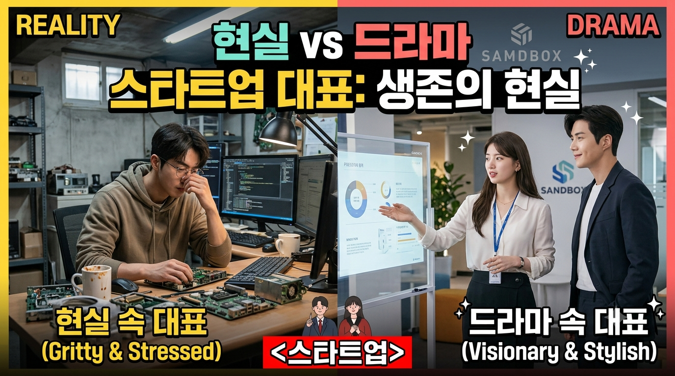 현실 속 스타트업과 드라마 스타트업에 대한 썸네일